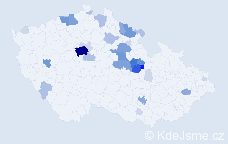 Příjmení: 'Limberská', počet výskytů 108 v celé ČR