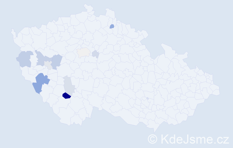 Příjmení: 'Kieweg', počet výskytů 39 v celé ČR