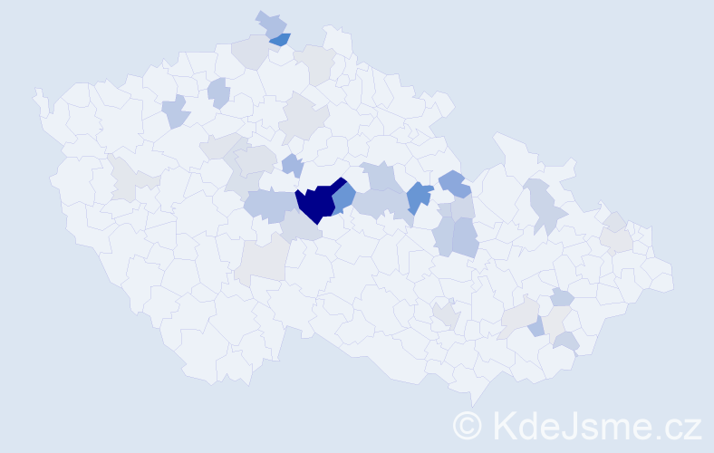 Příjmení: 'Dastych', počet výskytů 136 v celé ČR