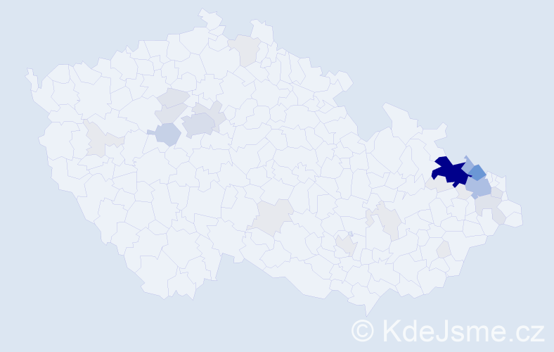 Příjmení: 'Kremserová', počet výskytů 124 v celé ČR