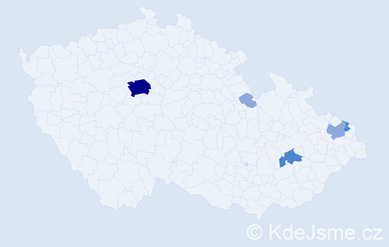 Příjmení: 'Bartalská', počet výskytů 12 v celé ČR