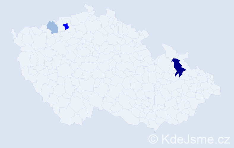 Příjmení: 'Kočnár', počet výskytů 8 v celé ČR