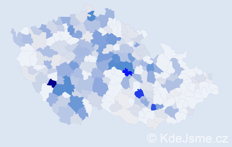 Příjmení: 'Kropáčková', počet výskytů 895 v celé ČR