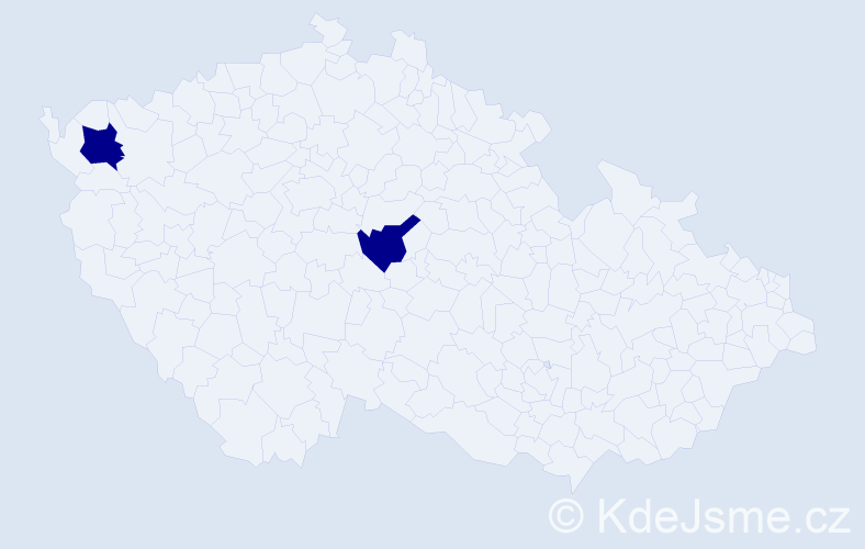 Příjmení: 'Heuser', počet výskytů 2 v celé ČR