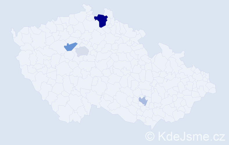 Příjmení: 'Yatsuk', počet výskytů 6 v celé ČR