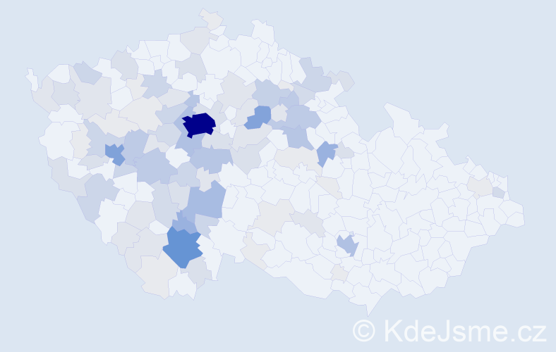 Příjmení: 'Čipera', počet výskytů 378 v celé ČR