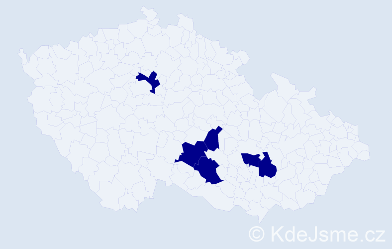 Příjmení: 'Durunda', počet výskytů 6 v celé ČR
