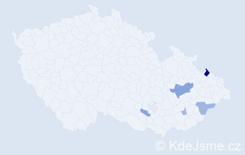 Příjmení: 'Košůtková', počet výskytů 14 v celé ČR