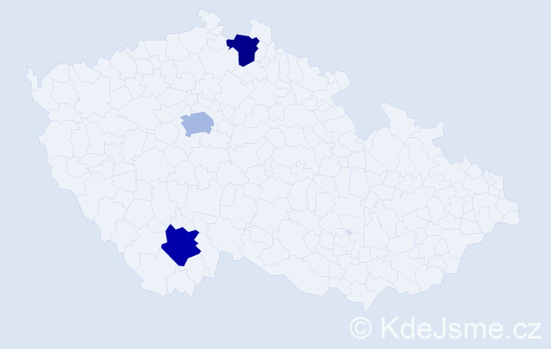 Příjmení: 'Starhon', počet výskytů 3 v celé ČR