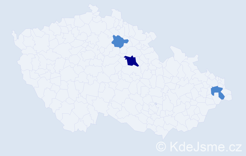 Příjmení: 'Weszterová', počet výskytů 8 v celé ČR