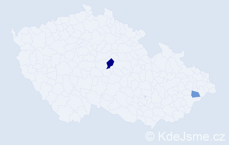 Příjmení: 'Gargano', počet výskytů 3 v celé ČR