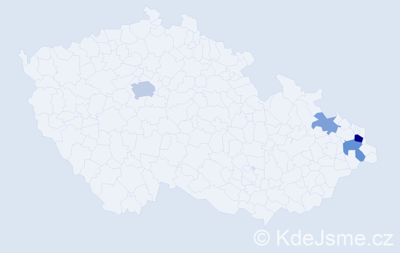 Příjmení: 'Dembowski', počet výskytů 18 v celé ČR