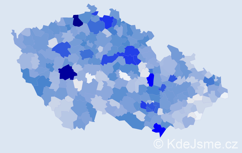 Příjmení: 'Poláková', počet výskytů 7094 v celé ČR