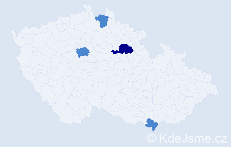 Příjmení: 'Stapleton', počet výskytů 10 v celé ČR