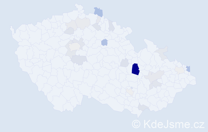 Příjmení: 'Steffanová', počet výskytů 62 v celé ČR