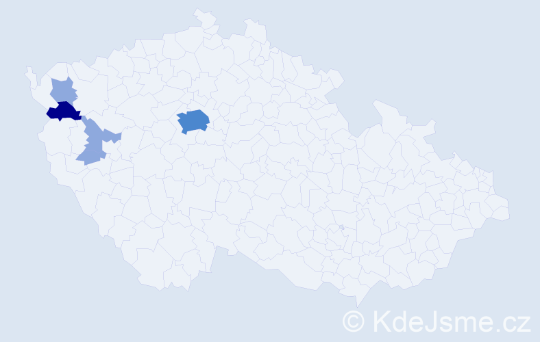 Příjmení: 'Cuchal', počet výskytů 10 v celé ČR