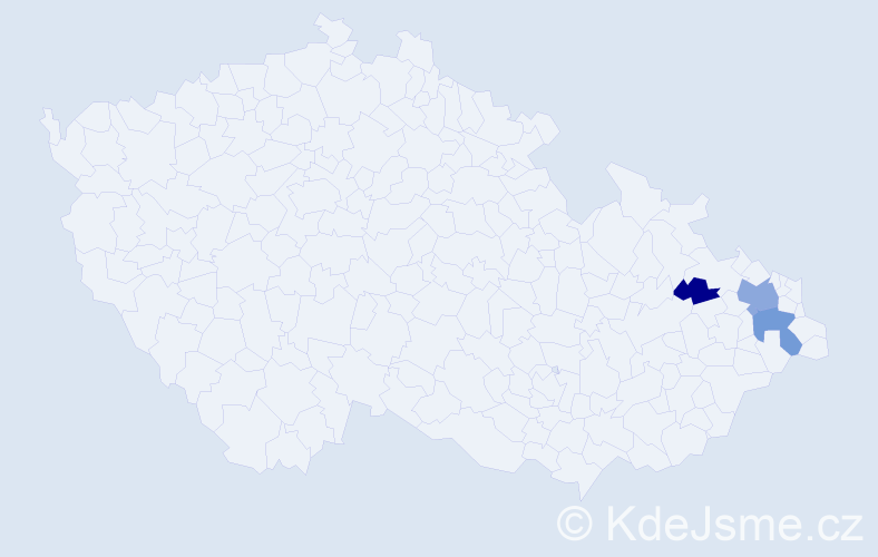 Příjmení: 'Bernfeld', počet výskytů 6 v celé ČR