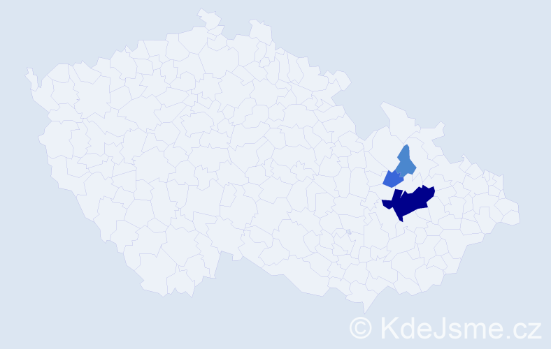 Příjmení: 'Ganiec', počet výskytů 14 v celé ČR