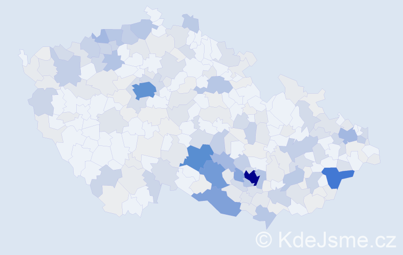 Příjmení: 'Filová', počet výskytů 976 v celé ČR