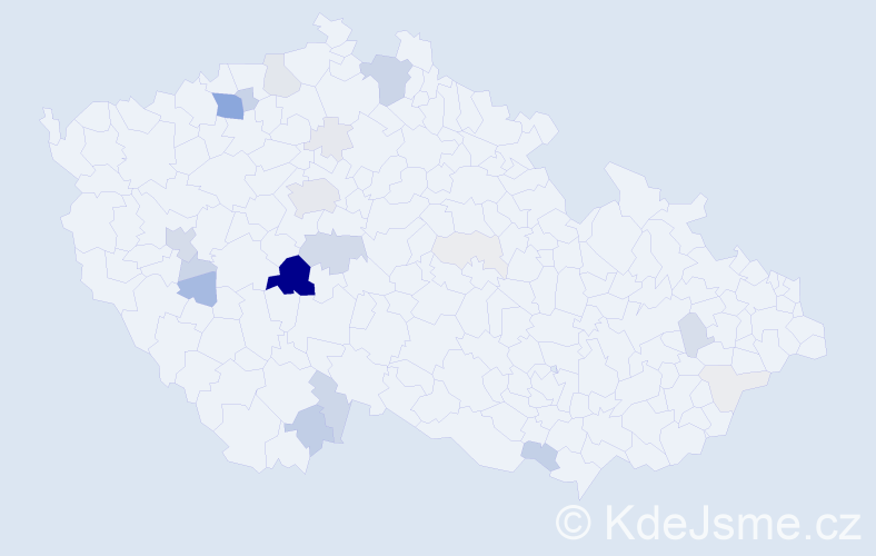 Příjmení: 'Chocholoušek', počet výskytů 99 v celé ČR