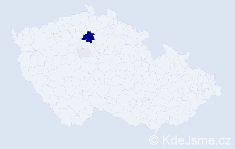 Příjmení: 'Danišovič', počet výskytů 4 v celé ČR