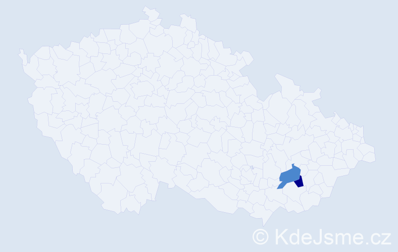Příjmení: 'Prandorfi', počet výskytů 12 v celé ČR