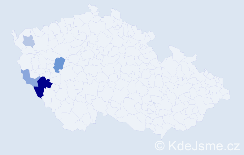 Příjmení: 'Kellnhofer', počet výskytů 10 v celé ČR
