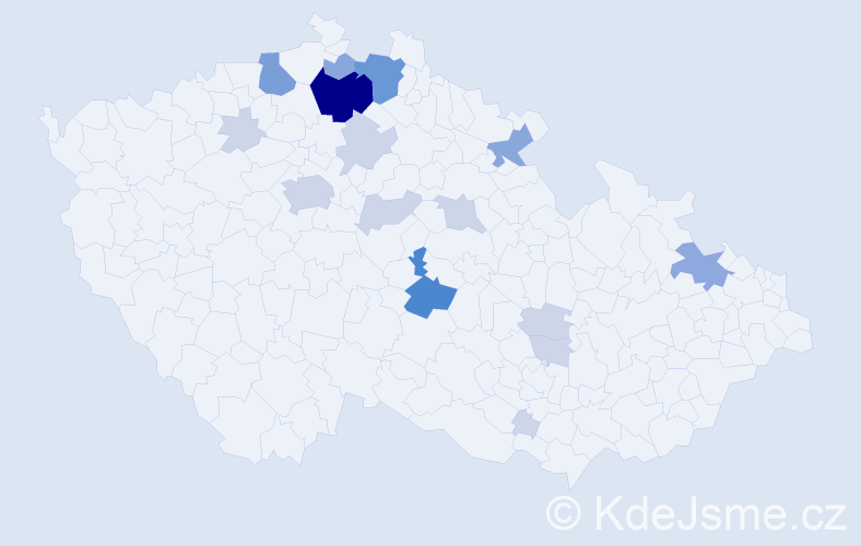 Příjmení: 'Murga', počet výskytů 46 v celé ČR