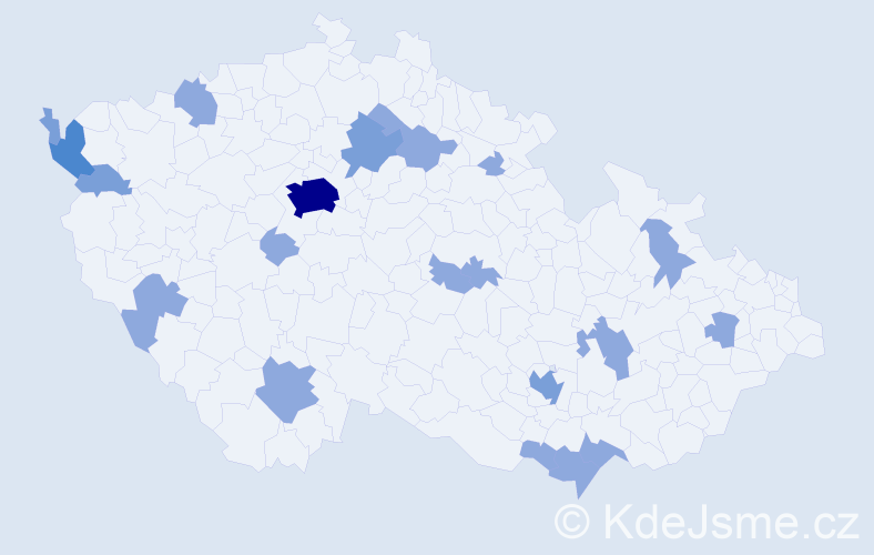 Příjmení: '"Tran Viet"', počet výskytů 33 v celé ČR