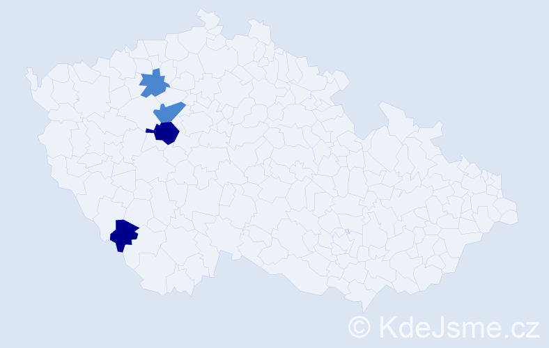 Příjmení: 'Krull', počet výskytů 8 v celé ČR