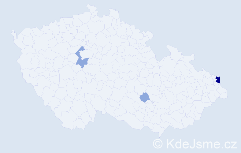 Příjmení: 'Šilon', počet výskytů 8 v celé ČR