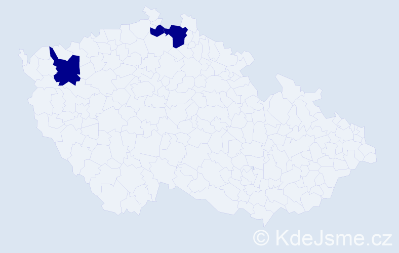 Příjmení: 'Dierzéová', počet výskytů 3 v celé ČR