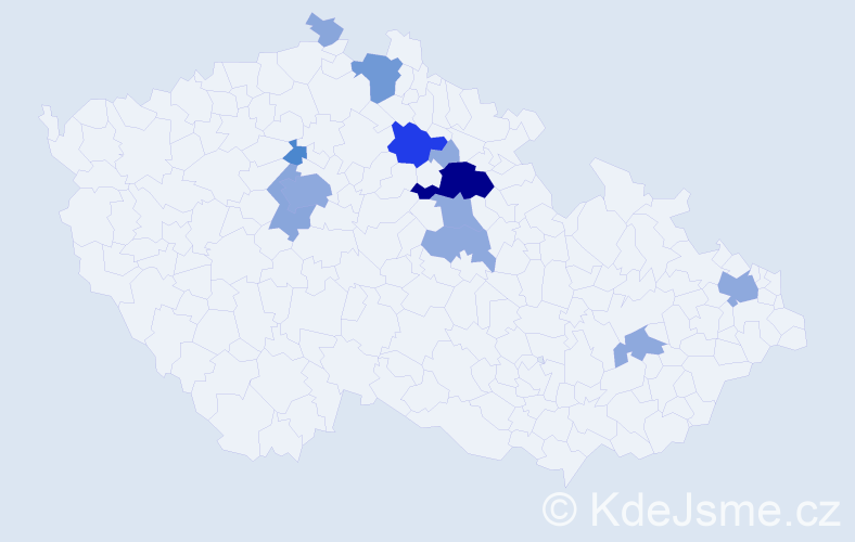 Příjmení: 'Kolc', počet výskytů 32 v celé ČR