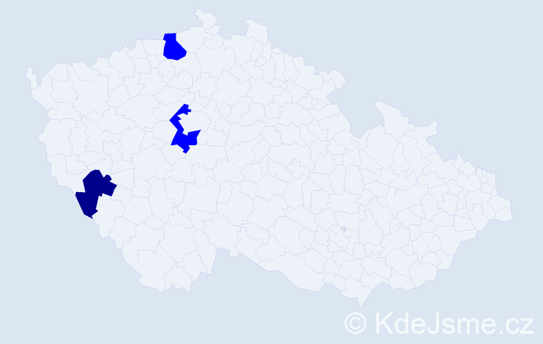 Příjmení: 'Imrichovičová', počet výskytů 4 v celé ČR