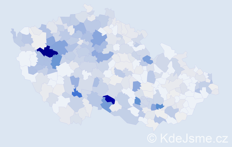 Příjmení: 'Blechová', počet výskytů 1314 v celé ČR