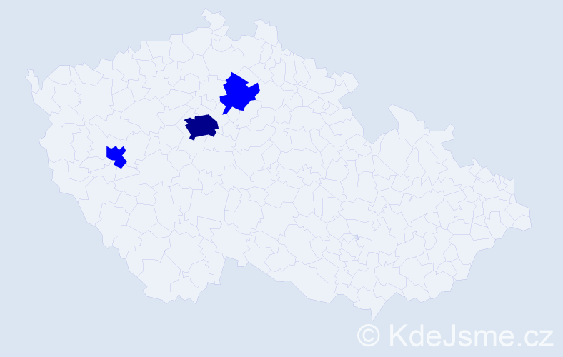 Příjmení: 'Murza', počet výskytů 4 v celé ČR