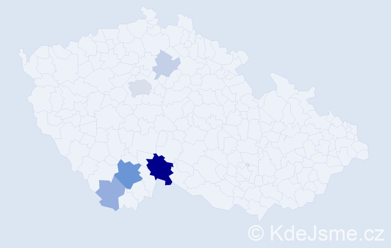 Příjmení: 'Krninská', počet výskytů 17 v celé ČR