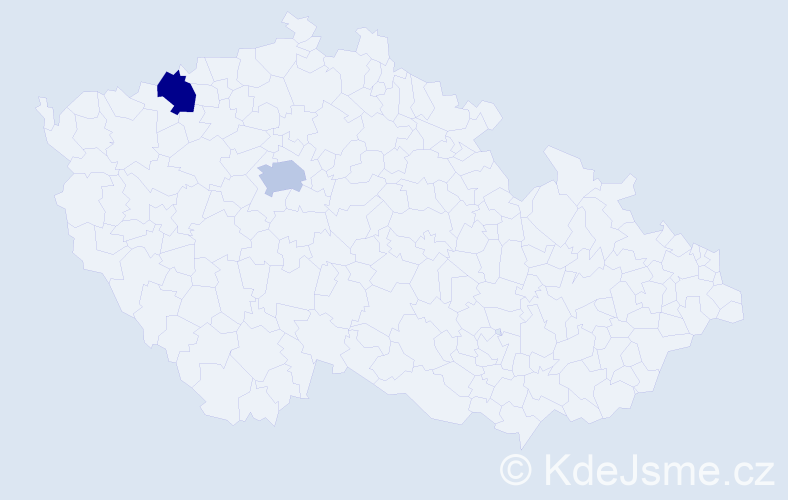 Příjmení: 'Traiberg', počet výskytů 4 v celé ČR