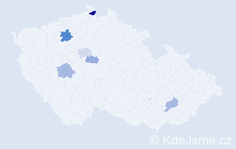 Příjmení: 'Andreska', počet výskytů 11 v celé ČR