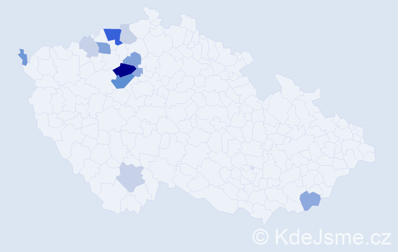 Příjmení: 'Klemptová', počet výskytů 41 v celé ČR