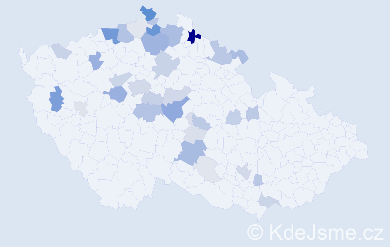 Příjmení: 'Plešinger', počet výskytů 117 v celé ČR