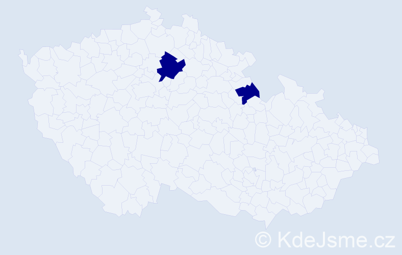 Příjmení: 'Kotwica', počet výskytů 2 v celé ČR