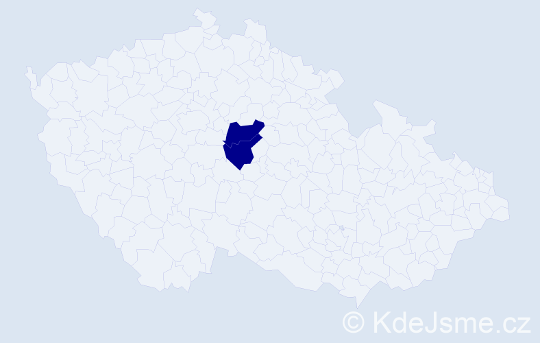 Příjmení: 'Losinecká', počet výskytů 6 v celé ČR