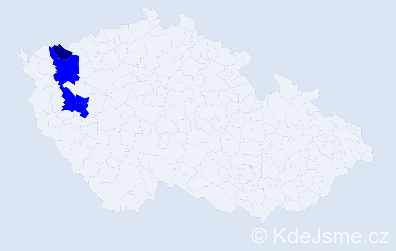 Příjmení: 'Černok', počet výskytů 9 v celé ČR