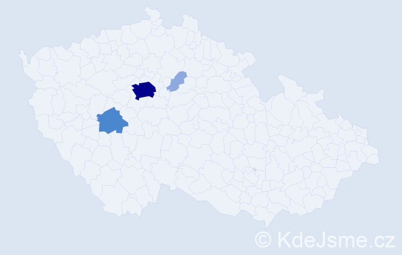 Příjmení: 'Hulpachová', počet výskytů 8 v celé ČR