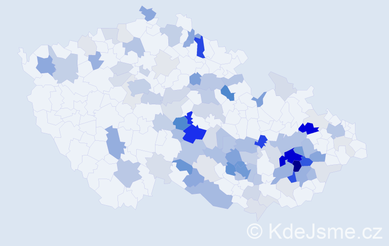Příjmení: 'Stojanová', počet výskytů 295 v celé ČR