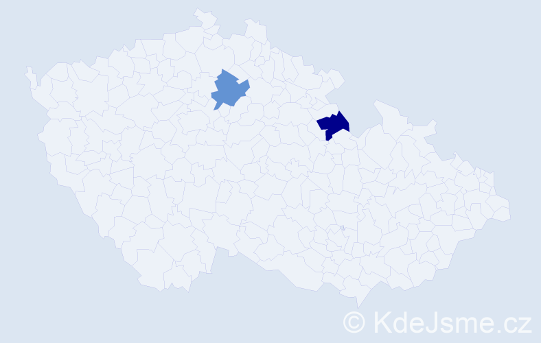 Příjmení: 'Kotwica', počet výskytů 2 v celé ČR