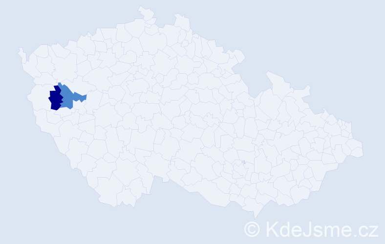Příjmení: 'Wintrle', počet výskytů 5 v celé ČR