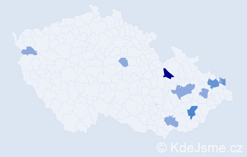 Příjmení: 'Sladkowski', počet výskytů 24 v celé ČR