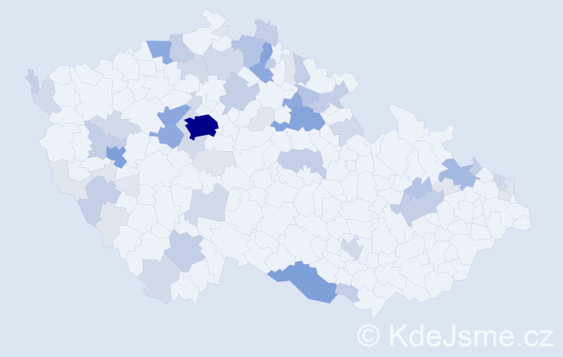 Příjmení: 'Marx', počet výskytů 195 v celé ČR